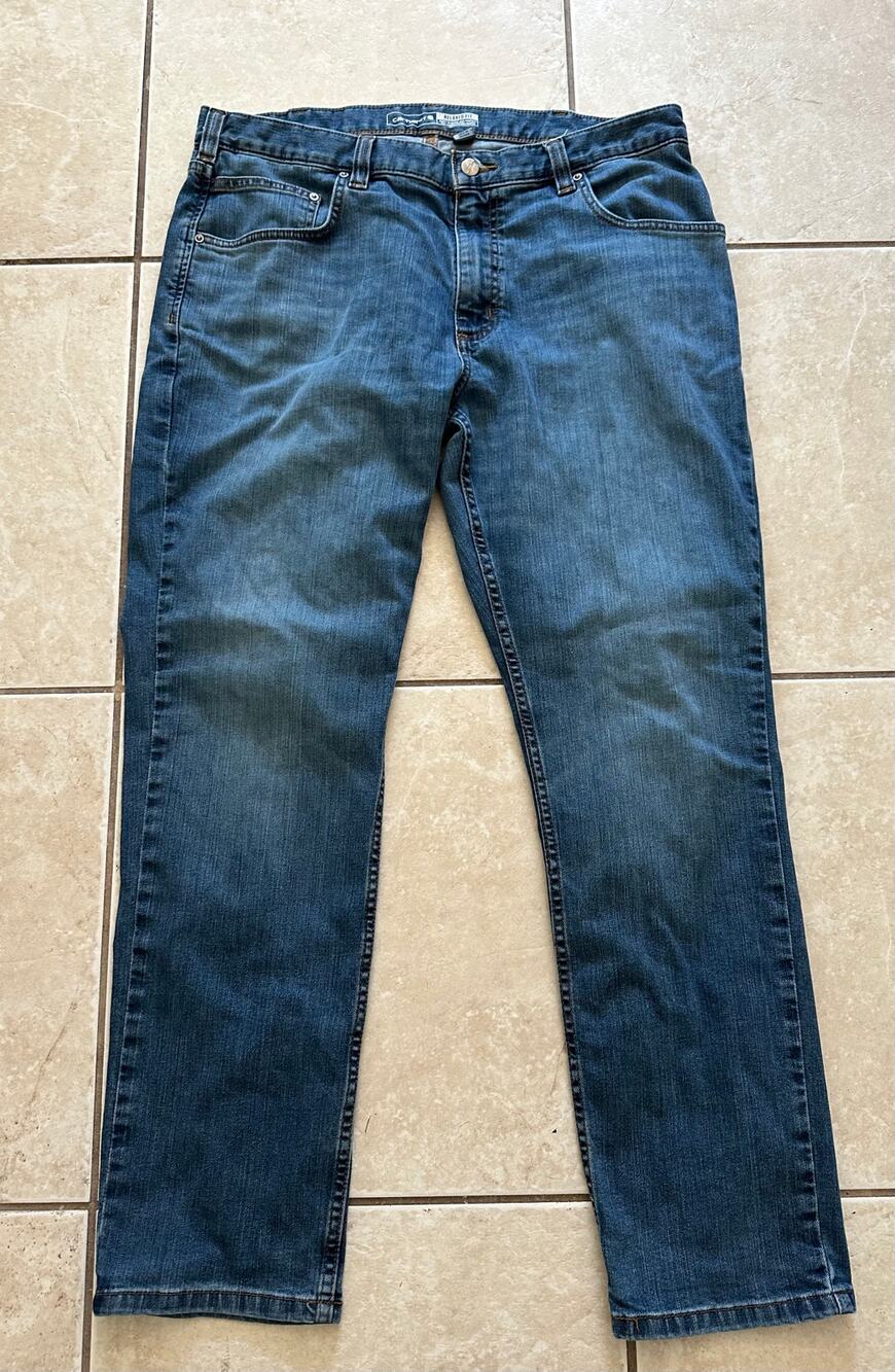 Carhartt Jeans Mens 36x30 Blue Relaxed Fit Straight Leg Denim Workwear Pants